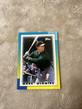 1990 Topps Mini Leaders Mark McGwire #30 Oakland Athletics