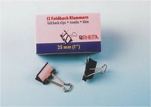 12 Vielzweckklammern Foldback Klamern 25mm - Bild 1 von 1