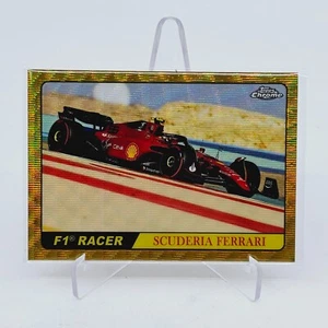 CARLOS SAINZ 2022 Topps Chrome Formula 1 F1 Racer Gold Wave /50 Ferrari 🔥 - Picture 1 of 2