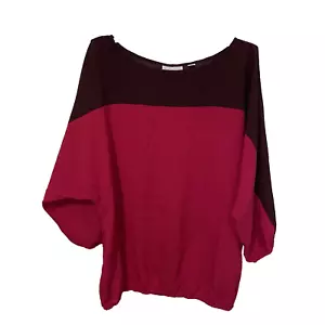 New York & Company Rosa Cold Shoulder Bluse Damen Größe M - Bild 1 von 11