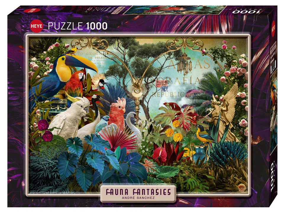 Heye 1000pc Fauna Fantasies, Birdiversity Jigsaw Puzzle - image 1 of 1