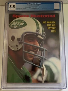 Sports Illustrated Magazine Joe Namath Sub no label Oct 9 1972 Highest CGC 8.5 - Picture 1 of 2