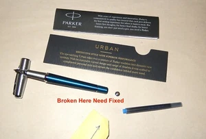 Parker Urban Fountain Pen, Premium Dark Blue w/ Chrome Trim, Medium (1931564) - Picture 1 of 9