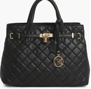 Badgley Mischka Handbag Diamond Quilted Vegan Leather Shoulder Bag MSRP $139 - Picture 1 of 9