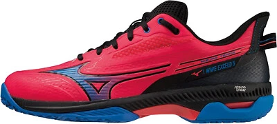 MIZUNO Tennis Shoes WAVE EXCEED 5 Coral Blue Black 61GB2312 US7.5(25.5cm) - Image 1 of 4