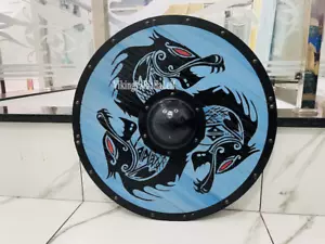 Viking Shield - Wolf Shield - Ancient War Shield - Battle-Ready Shield - Picture 1 of 5