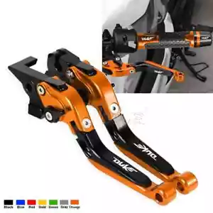 For KTM Duke 125 200 390 Motorcycle Extendable Adjustable Brake Clutch Levers - Picture 1 of 20