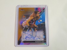 2021 Topps Finest WWE Dakota Kai Auto #RA-DK Orange Refractor #/25 Wrestling
