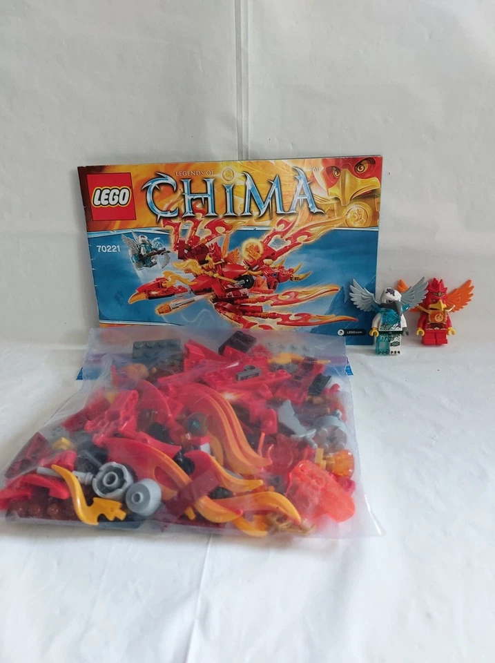 Lego Chima Flinx's Ultimate Phoenix 70221 COMPLETO con instrucciones (sin caja) Foto 1 de 1