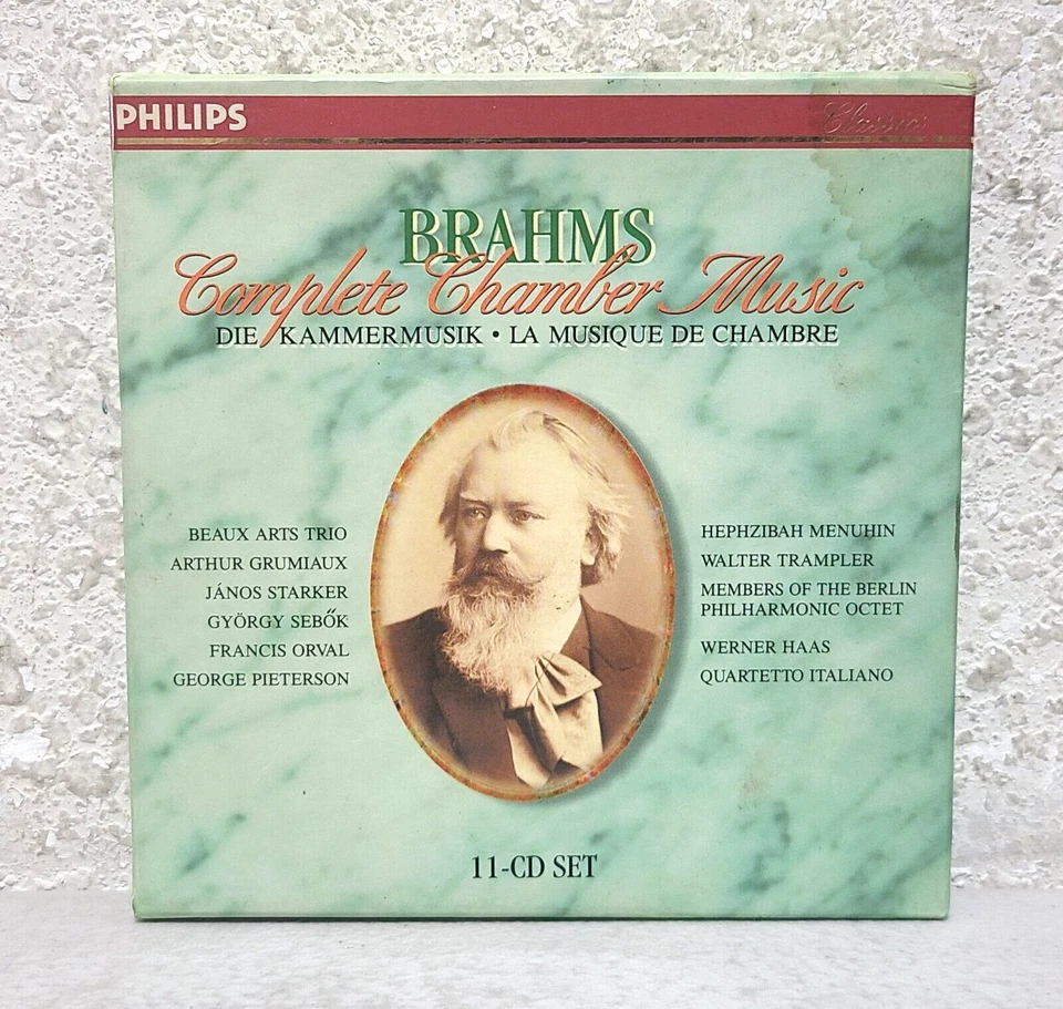 Brahms Complete Chamber Music 10 CD Set 1996 Hephzibah Menuhin DISC 6 MISSING - Image 1 of 4