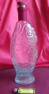 Fish Shape Glass Bottle Decanter Decoration - Picture 1 of 4