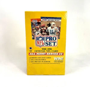 Factory Sealed Box 1990 NFL Pro Set Football Series 2 - Picture 1 of 5