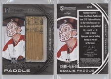 2015 Leaf ITG Stickwork Goalie Game-Used Paddle Silver /25 Charlie Hodge #GGP-05