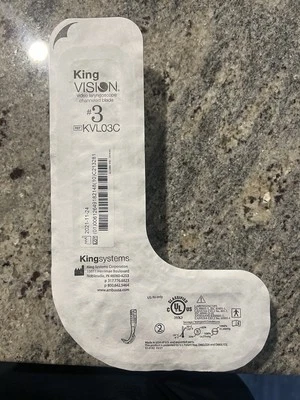 King Vision KVL03C #3 Channeled Laryngoscope Blade