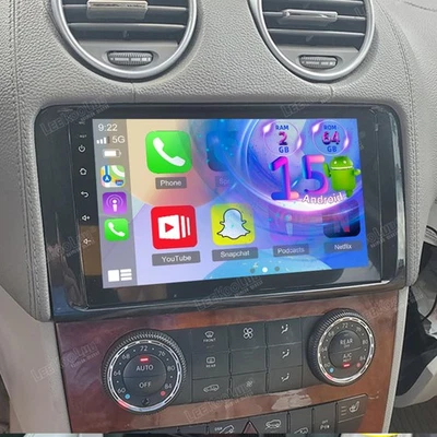 Radio estéreo de coche navegación para Mercedes-Benz ML350 GL450 2007-2011 2+64G Android 15.0 Foto 1 de 4