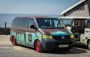 VW T5 Transporter SWB Camper Rat Look Custom show van - Picture 1 of 19