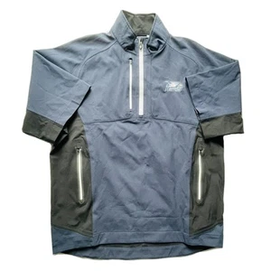 Footjoy DryJoys Tour XP SS 1/2 Zip Jacket Golf Navy Blue Small Men EUC - Picture 1 of 5