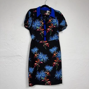 Diane von Furstenberg DVF kurzärmliges Seiden-Midikleid Damen 10 Einzelhandel 458 $ - Bild 1 von 10