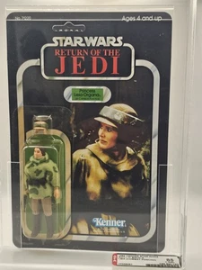 AFA 85 Star Wars ROTJ 1984 Kenner Leia Combat Poncho 79 Back-A MOC UNPUNCHED - Bild 1 von 3
