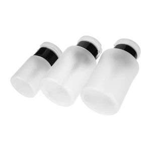 Botella removedora de manicura 3 piezas bomba de maquillaje contenedor dispensador vacío para - Imagen 1 de 12
