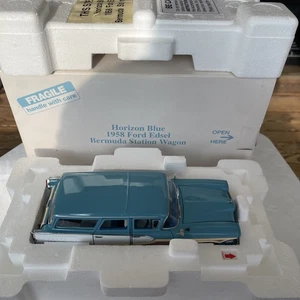 DANBURY MINT 1958 Edsel Bermuda Station Wagon Horizon Blue L.E.#200 W/Title 1:24 - Picture 1 of 14