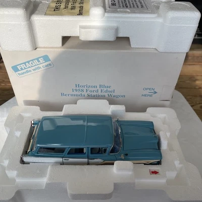 DANBURY MINT 1958 Edsel Bermuda Station Wagon Horizon Blue L.E.#200 W/Title 1:24 - Image 1 of 4