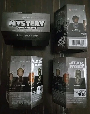 Hallmark 星球大战神秘装饰品 迪士尼 4 件装 未开封 全新  — 第 1/4 张图片