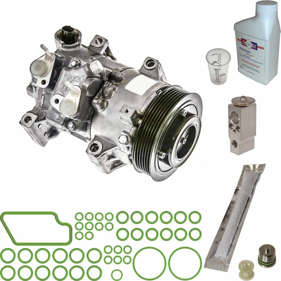 Compresor de aire acondicionado para Toyota Corolla Matrix Omega con kit de reparación de aire acondicionado TCP Foto 1 de 1