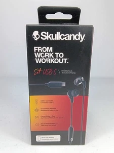 Skullcandy Set USB-C Wired In-Ear Headphones True Black S2SXY-N740 New Worn Box - Picture 1 of 3