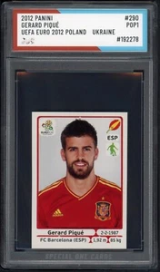 2012 PANINI GERARD PIQUÉ UEFA EURO 2012 POLAND - UKRAINE #290 SOC POP1 AUTHENTIC - Picture 1 of 2