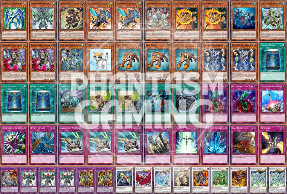 Gladiator Beast Deck War Chariot Heraklinos Thunder King Yugioh - Image 1 of 1