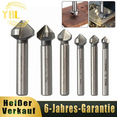 MARKENLOS Kegelsenker Kegelsenkersatz Senker 90 Grad HSS Holz Entgratsenker 6,3-20,5mm
