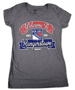 Reebok NHL Womens New York Rangers Welcome To Rangerstown Shirt New M - Picture 1 of 1