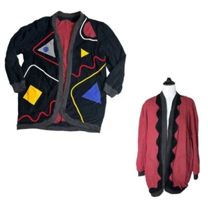 Sally Von Werlhof Reversible Jacket Unisex Adult One Size Artsy Funky BOHO Wacky - Picture 1 of 19