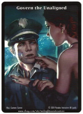 Govern the Unaligned Full Art Textless Promo Essen Spielfest V:TES VTES CCG - Image 1 of 2