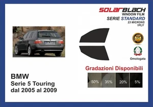 pellicola oscurante BMW serie 5 Touring dal 2005-09 kit anteriore STANDARD - Imagen 1 de 1