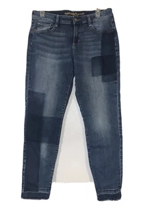 Arizona Jeans Cropped Skinny Denim Blue Junior Women's Size 8 - Picture 1 of 11