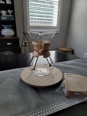 PYREX CHEMEX 8.5" VERTER SOBRE CAFETERA VIDRIO TRANSPARENTE HECHO EN EE. UU. Foto 1 de 4