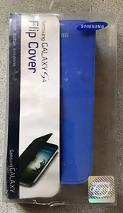Samsung Galaxy S4 Flip Case Cover 100% Original Authentic OEM - BLUE - Picture 1 of 2