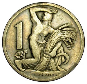 Czechoslovakia 1 Koruna coin 1923 KM# 4 - Picture 1 of 2