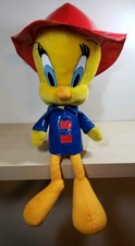 Looney Tunes Tweety Bird - Blue Raincoat and Red Rain Hat Plush Doll - RARE!!!!