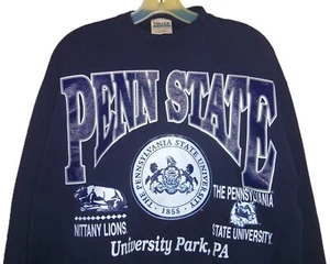 VINTAGE 90's PENN STATE NITTANY LIONS NCAA PSU TULTEX CREWNECK SWEATSHIRT XL - Picture 1 of 3