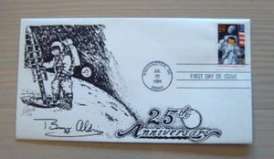 Sc 2841 25th. Anniv. Moon Landing FDC Nikirk Laser Cachet L.E. # 9 of 21 Signed - Picture 1 of 3