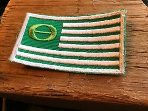 Vintage Greenpeace Ecology Patch Badge Hippy Hiking 1960's ECO 1970's Earth - Picture 1 of 2