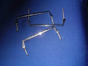 3 Stck gebrauchte Möbelgriffe Schubladengriffe vercromt - Bild 1 von 1