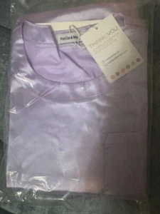NEW NIP Girl's Lavender Pajamas PJs Crop Top Pants size 10 silky Polyester - Picture 1 of 5