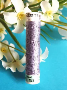 97B/ Beautiful Spool Of Pure Silk Thread Gutermann Violet Lilac No. 158 - Picture 1 of 1