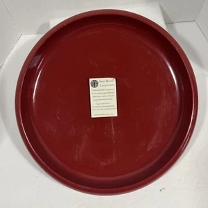 ASIAN WOODS LACQUERWARE ROUND TRAY - Picture 1 of 5