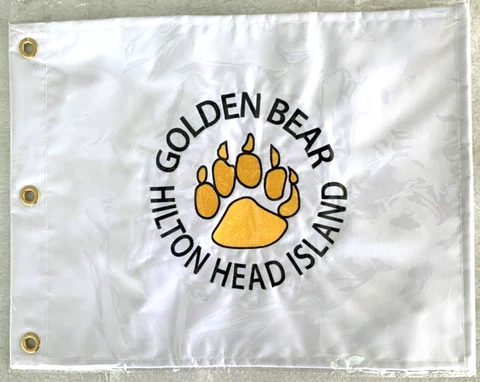 GOLDEN BEAR GOLF CLUB  JACK NICKLAUS  HILTON HEAD ISLAND  GOLF COURSE FLAG   C30 Cover