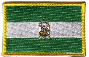 Spanien Andalusien Aufnäher Flaggen Fahnen Patch Aufbügler 8x6cm - Bild 1 von 1